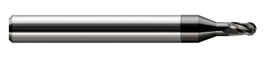 Picture of Harvey Tool 978508-C4 .125 Ball Carbide Stb FL 3x RCH EM, Diamond End Mill Standard Flute Standard Helix Carbide Diamond Single End Ball NoseBall